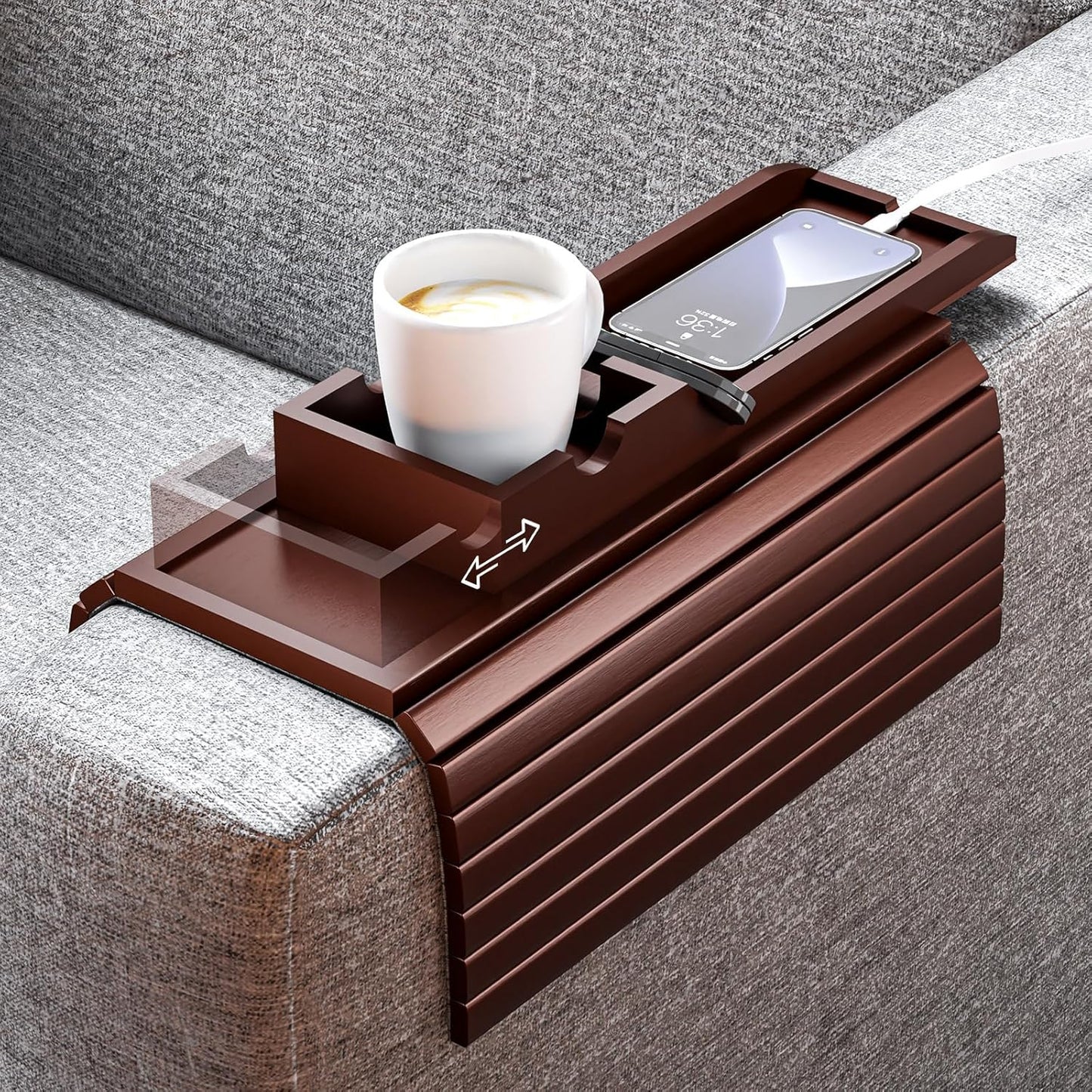 Bamboo Sofa Armrest Tray™️