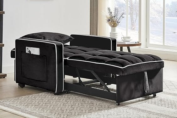 35 Inch Convertible Chair Bed,3-in-1 Adjustable Sleeper Chair Pullout Sofa Bed