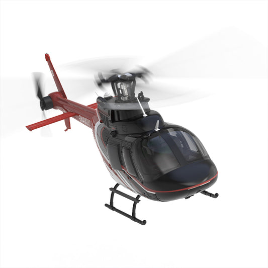 YU XIANG F08 1/27 Scale Bell 206 2.4G 6CH Brushless Direct-Drive 6G Flybarless RC Helicopter Model with Optical Flow Positioning (RTF Version/Mode1/Mode2)