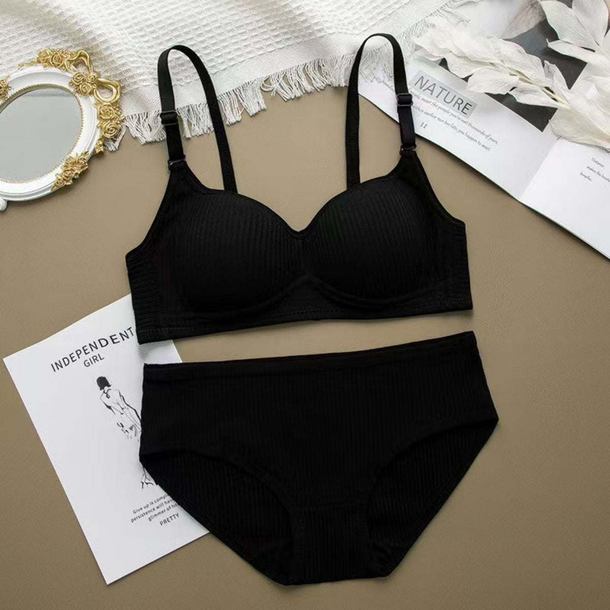 (Pack of 6) Women's Bra Panty Lingerie Set for Girl's Combo -by Zivina | L-32