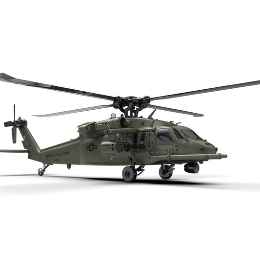YU XIANG YXZNRC F09-V Blackhawk RC Helicopter 1/47 Scale 2.4G 6CH Dual Brushless Direct Drive Flybarless 6G/3D Stunt Model