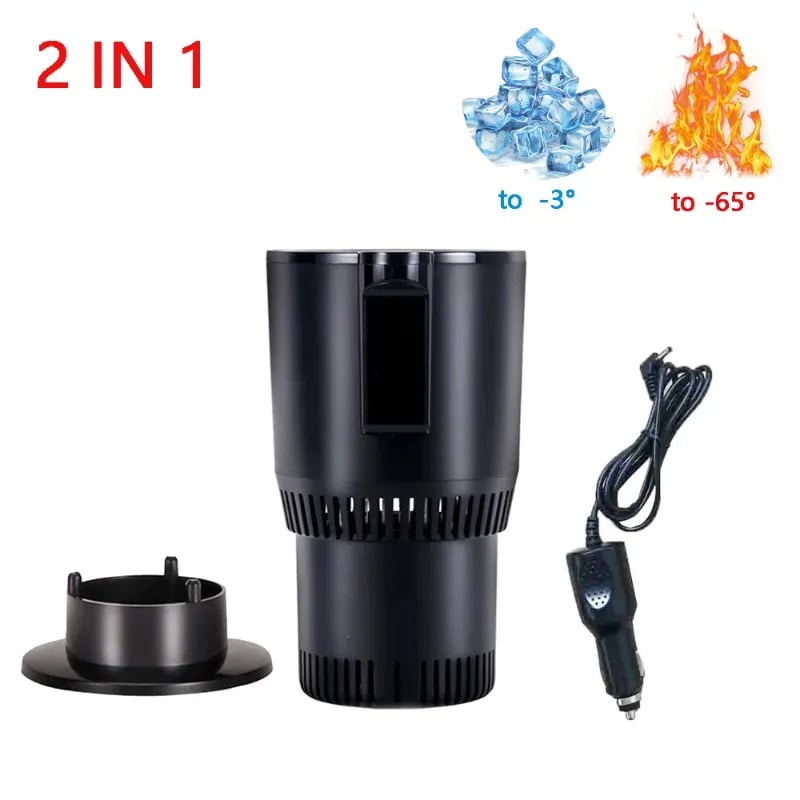 aldorian™-2 In1 Car Heating Cooling Cup 12V Smart Car Cup Holder Digital Temperature
