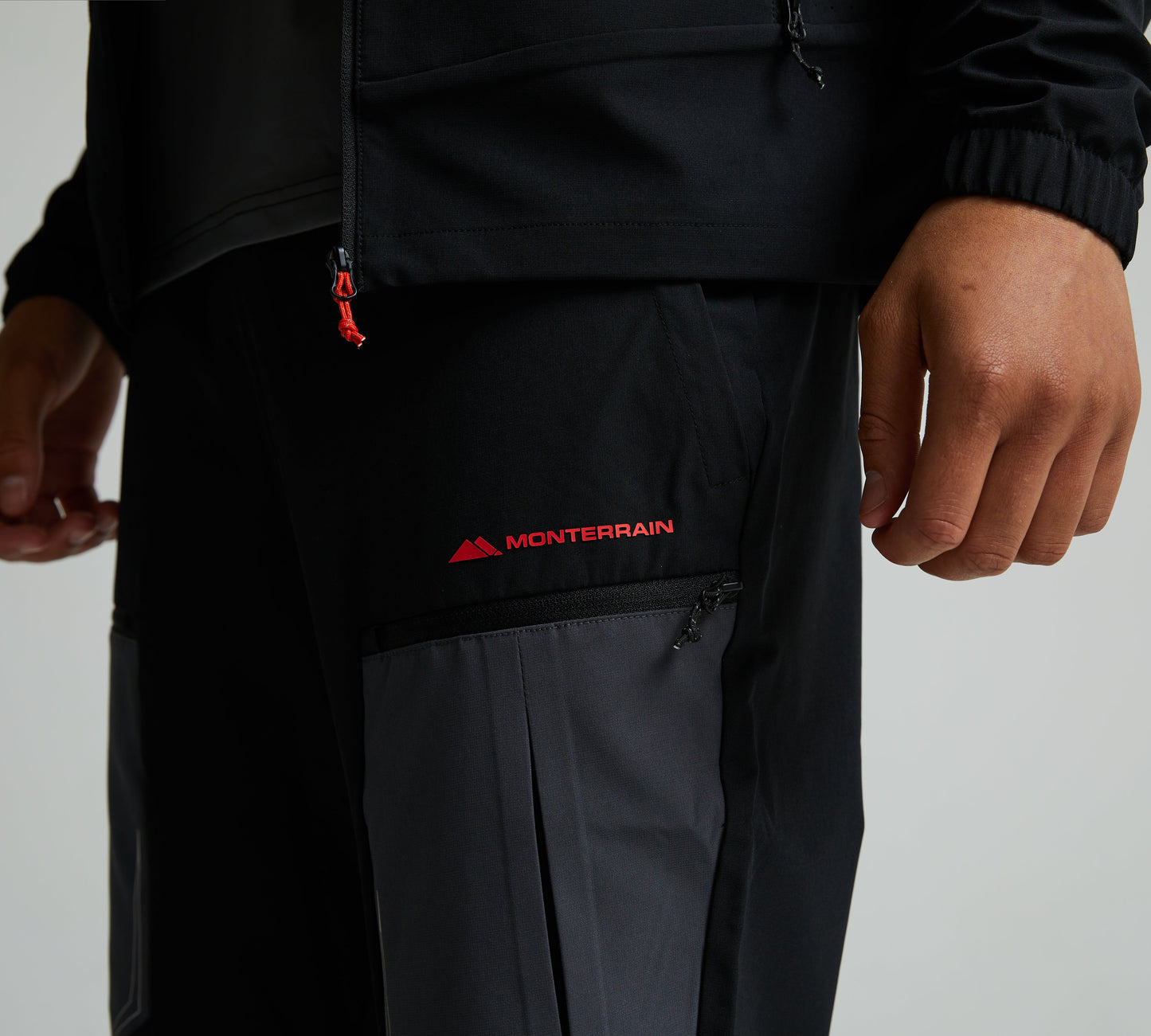 Monterrain Orbit Woven Black Tracksuit - Jacket / Pant