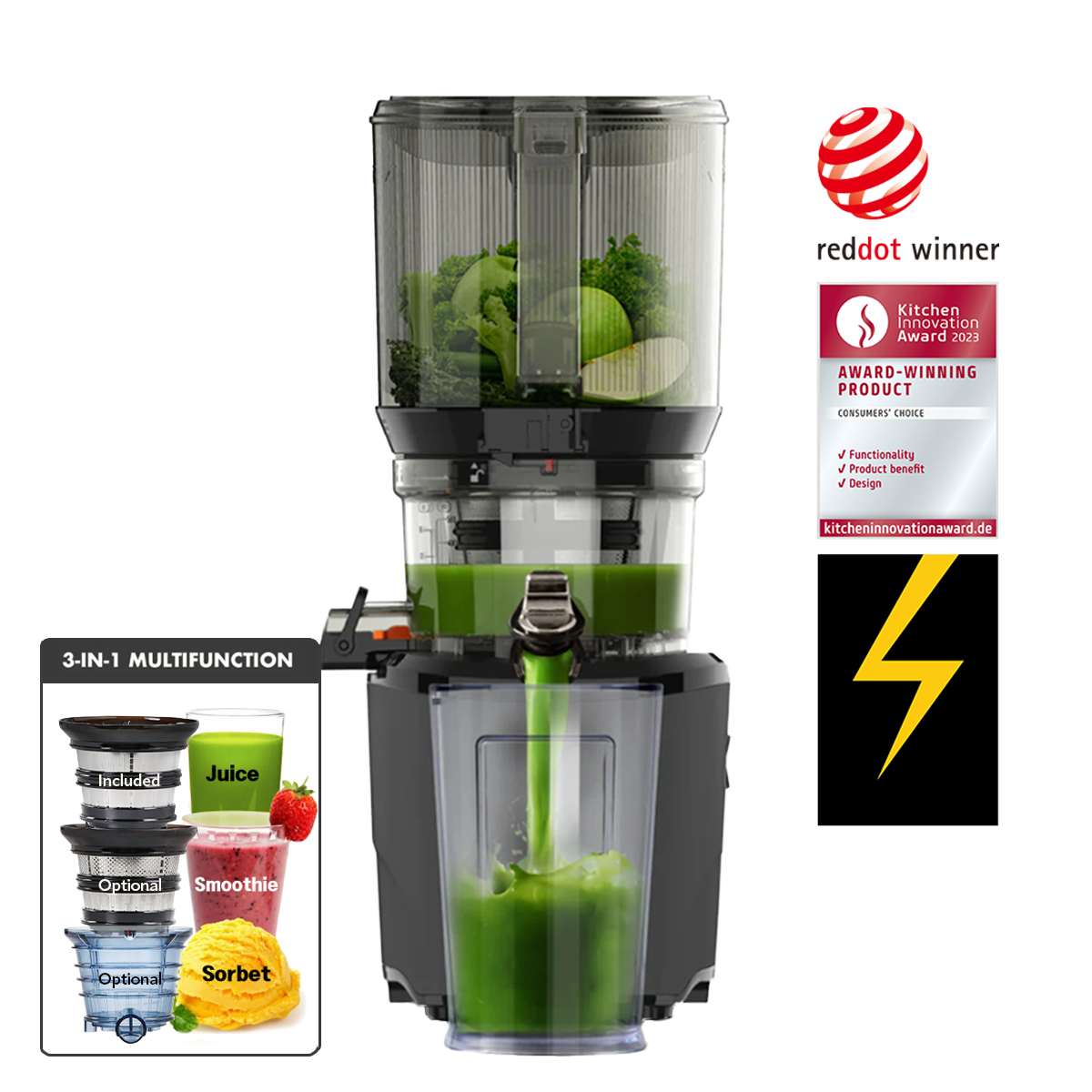 AUTO10 Hands-Free Cold Press Juicer