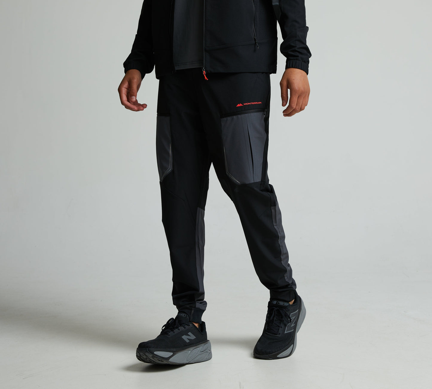 Monterrain Orbit Woven Black Tracksuit - Jacket / Pant