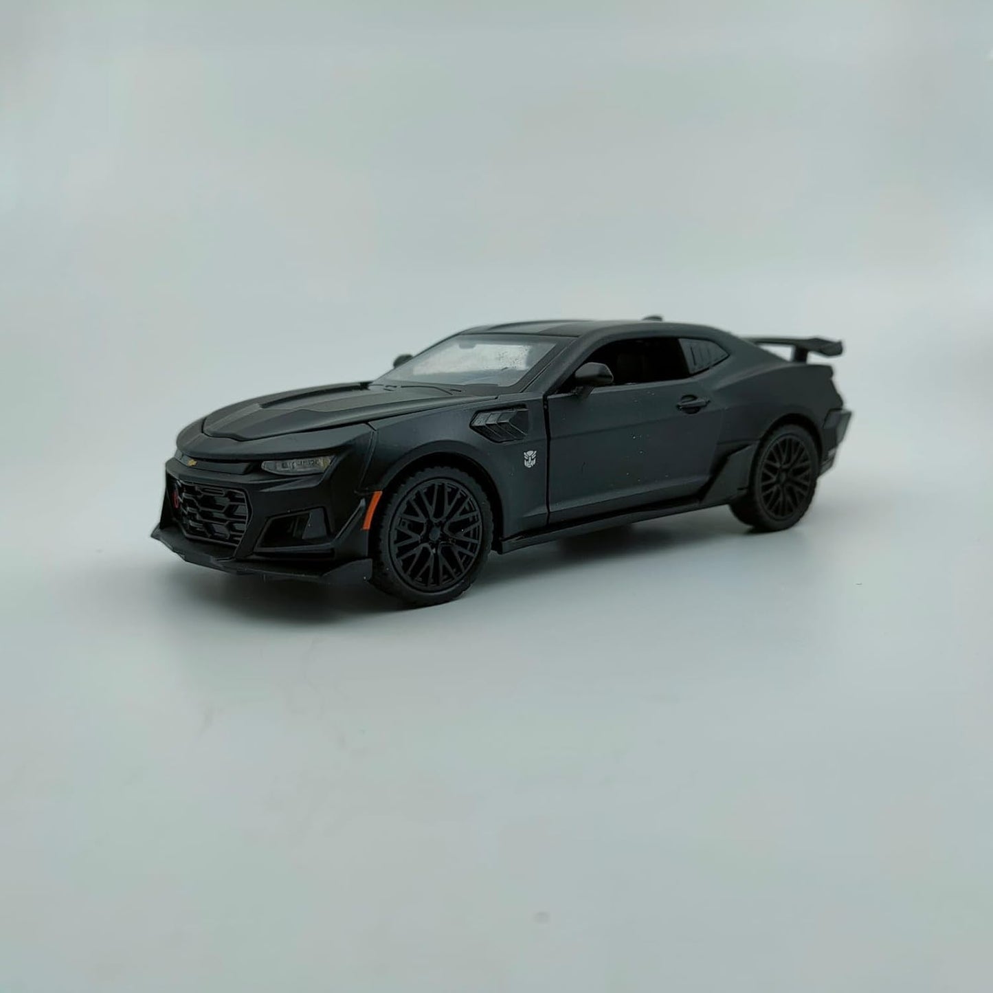 Chevrolet Camaro Metal Die Cast Car - Matte Black 1/24 - Big Size