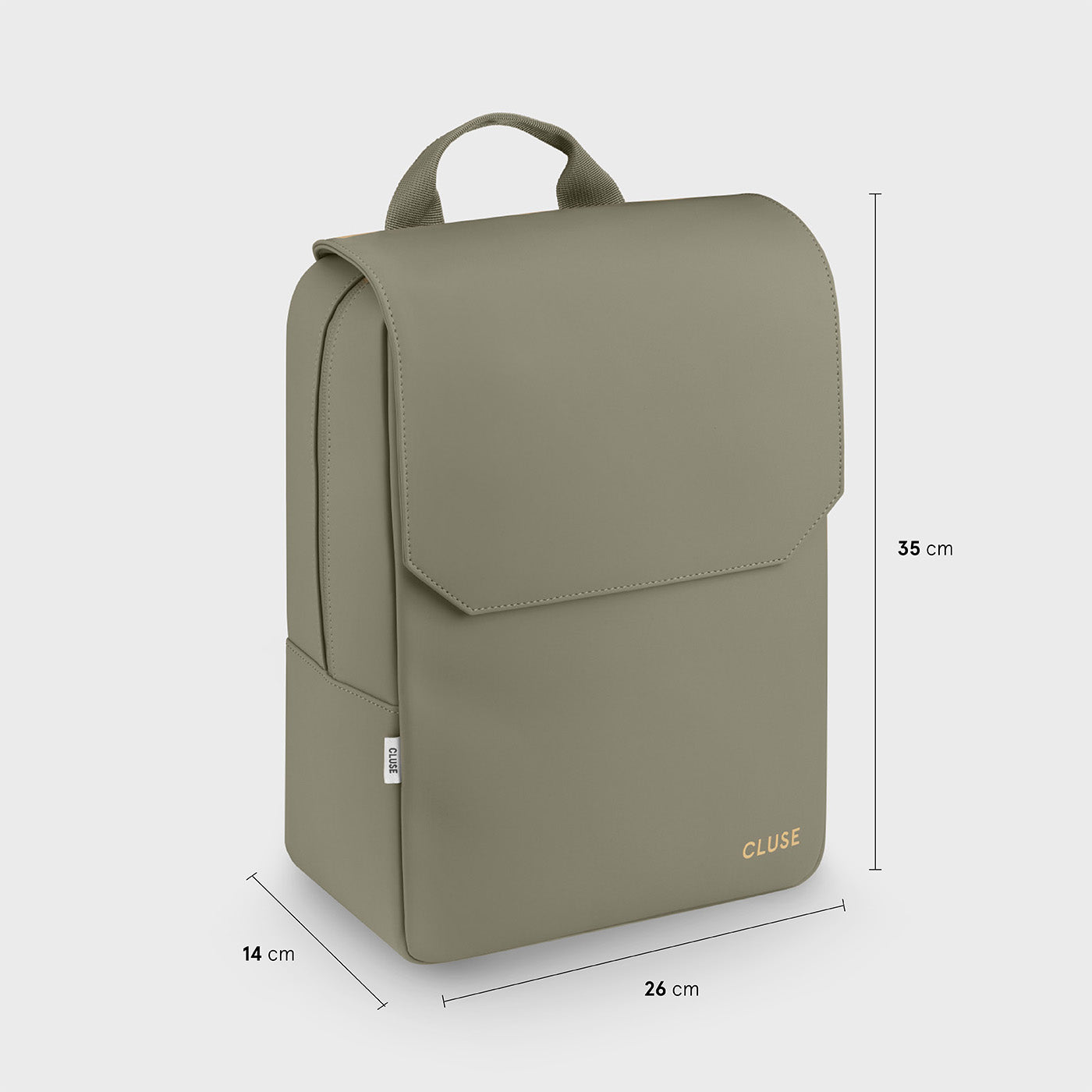 Nuitée Backpack, Light Green, Gold Colour