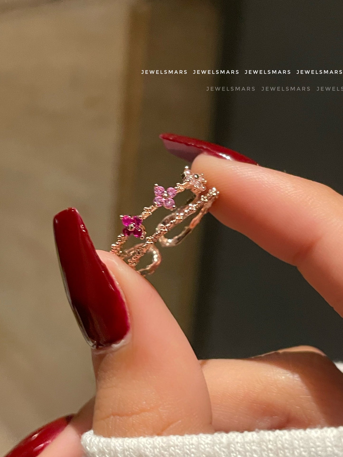 Cherry Blossom ring- pink