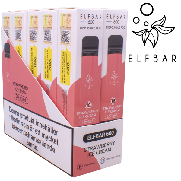 Elf Bar 600 Strawberry Ice Cream