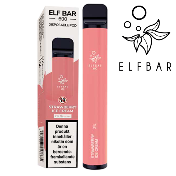 Elf Bar 600 Strawberry Ice Cream