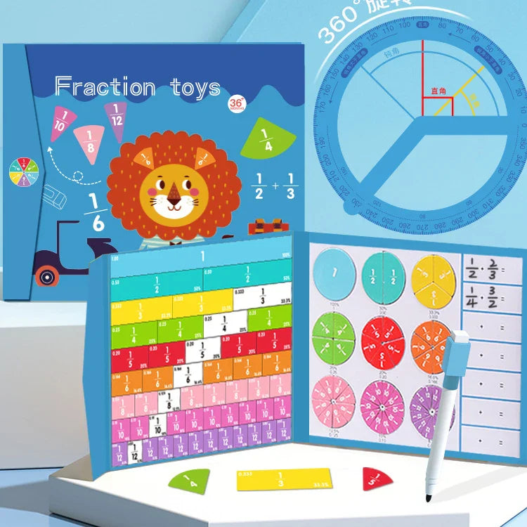 Wooden Jigsaw Fraction Learning Book™️