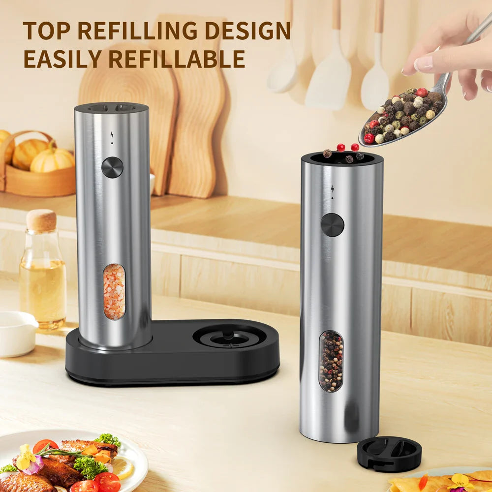 Stainless Steel Auto Salt & Pepper Grinder™️