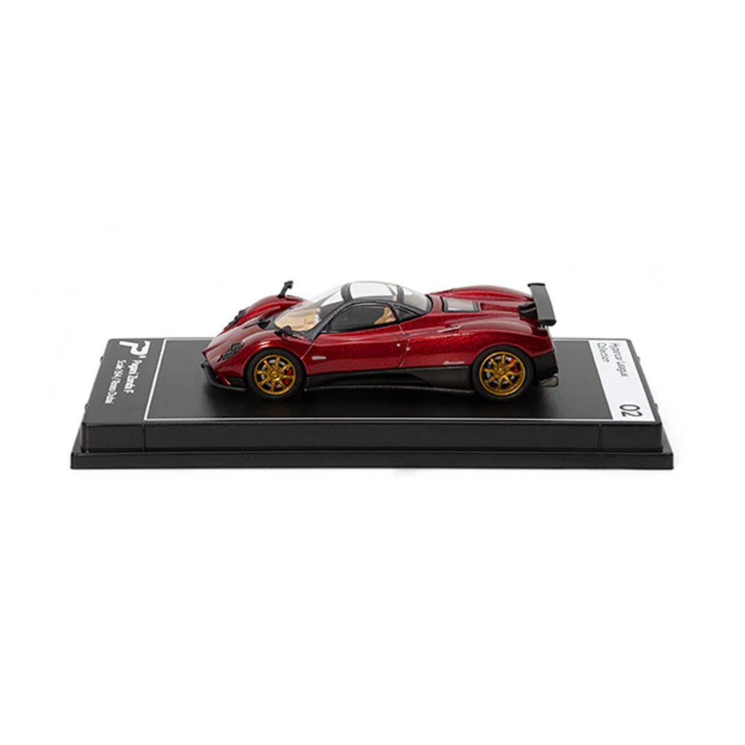 PosterCars Pagani Zonda F with Acrylic Box – Rosso Dubai Red (1:64) Diecast Car Model #2