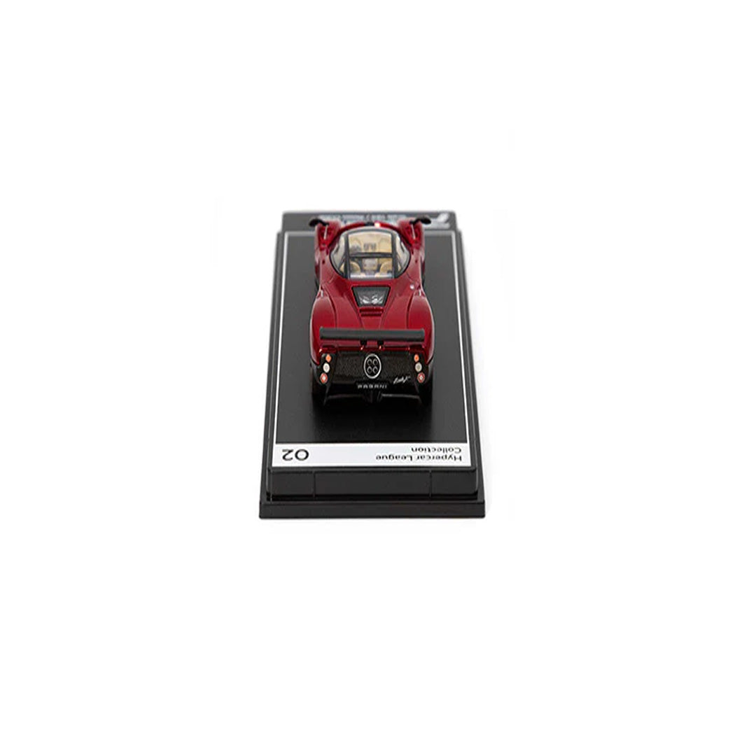 PosterCars Pagani Zonda F with Acrylic Box – Rosso Dubai Red (1:64) Diecast Car Model #2