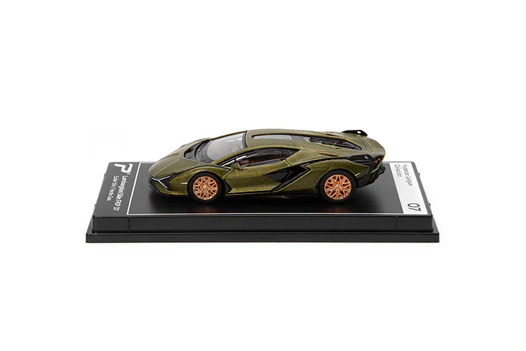 PosterCars 1:64 – Lamborghini Sián FKP 37 -07 (Verde Gea) with Acrylic Box | Hypercar League Collection