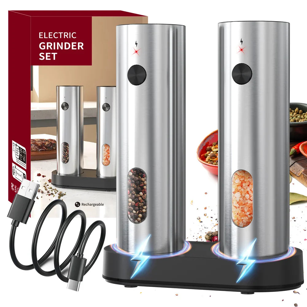 Stainless Steel Auto Salt & Pepper Grinder™️