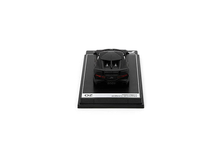PosterCars 1:64 Bugatti Divo – Black – Acrylic Box | Hypercar League Collection #19
