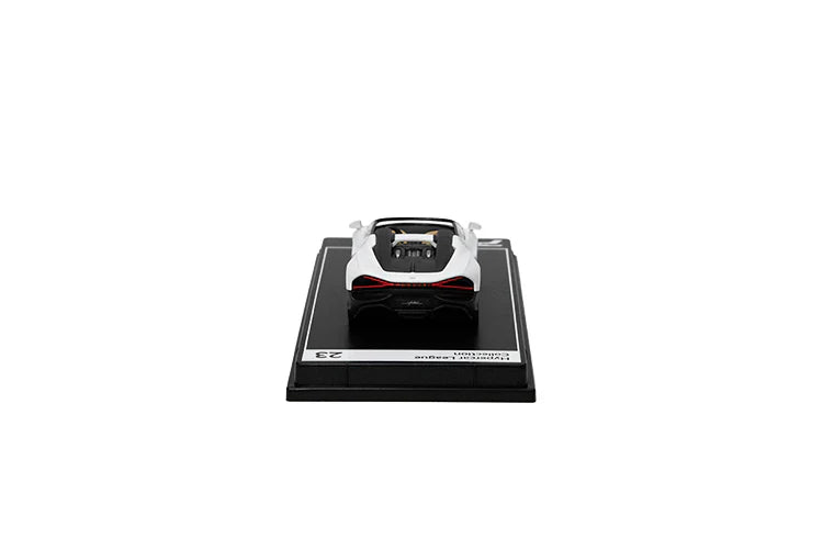 PosterCars 1:64 Bugatti Mistral – White – Acrylic Box | Hypercar League Collection #23