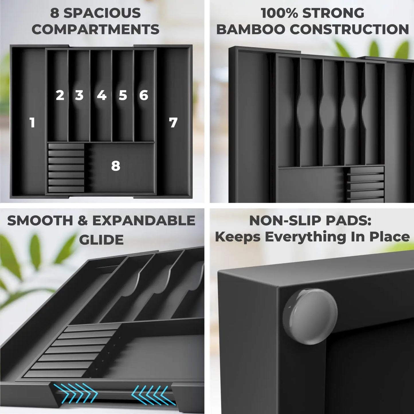 Premium Expandable Utensil Organizer - For The Modern Kitchen™️