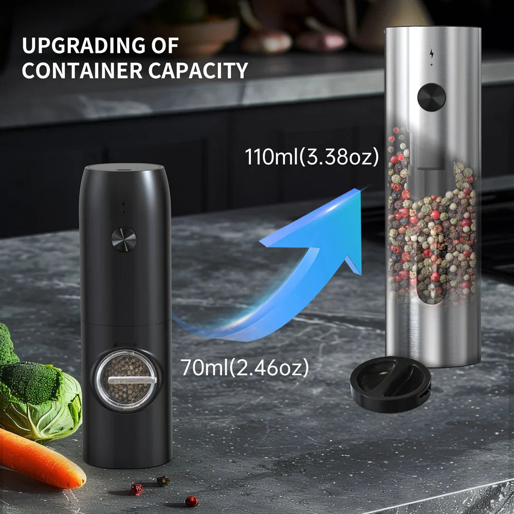 Stainless Steel Auto Salt & Pepper Grinder™️