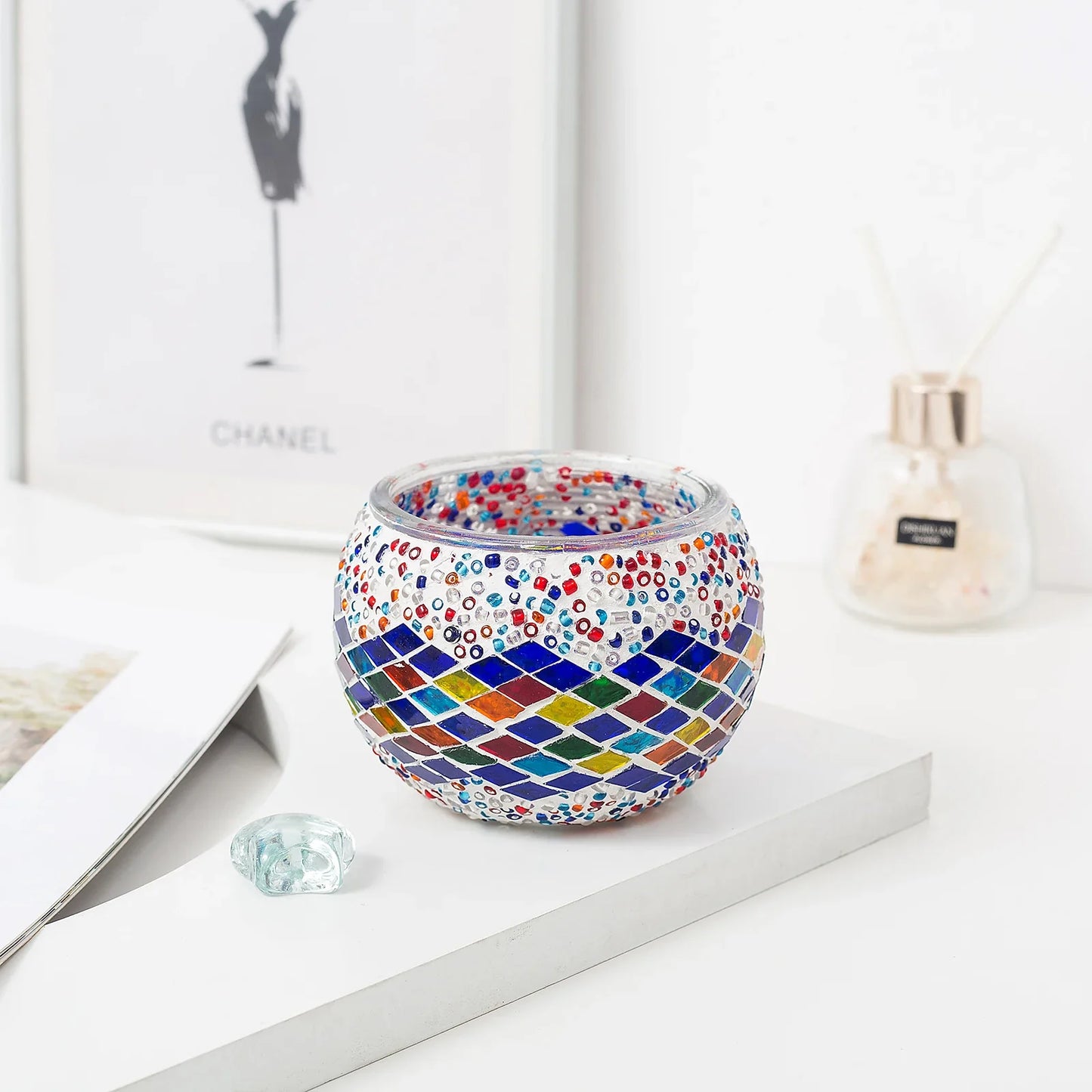 Handmade Mosaic Candle Holder™️ - Set of 8