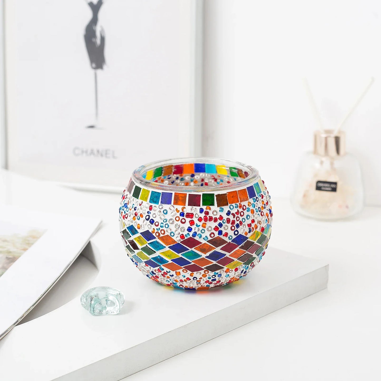 Handmade Mosaic Candle Holder™️ - Set of 8