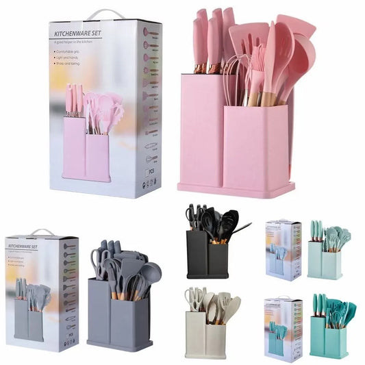 19 Pcs Silicone Kitchen Utensil Set™️