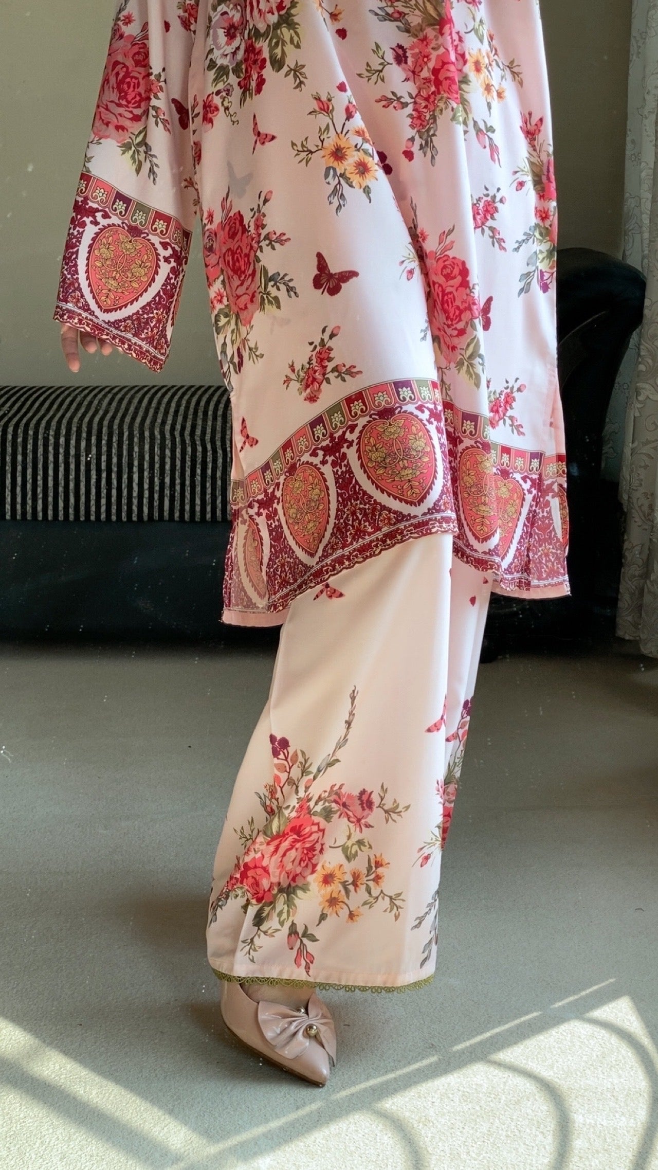 Dilruba Chic Pink 2-Piece Kurti Set