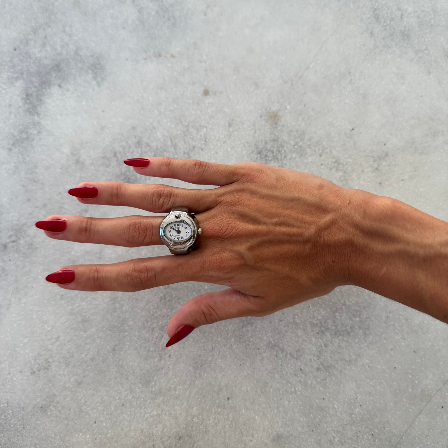 BARI RING | SILVER WHITE