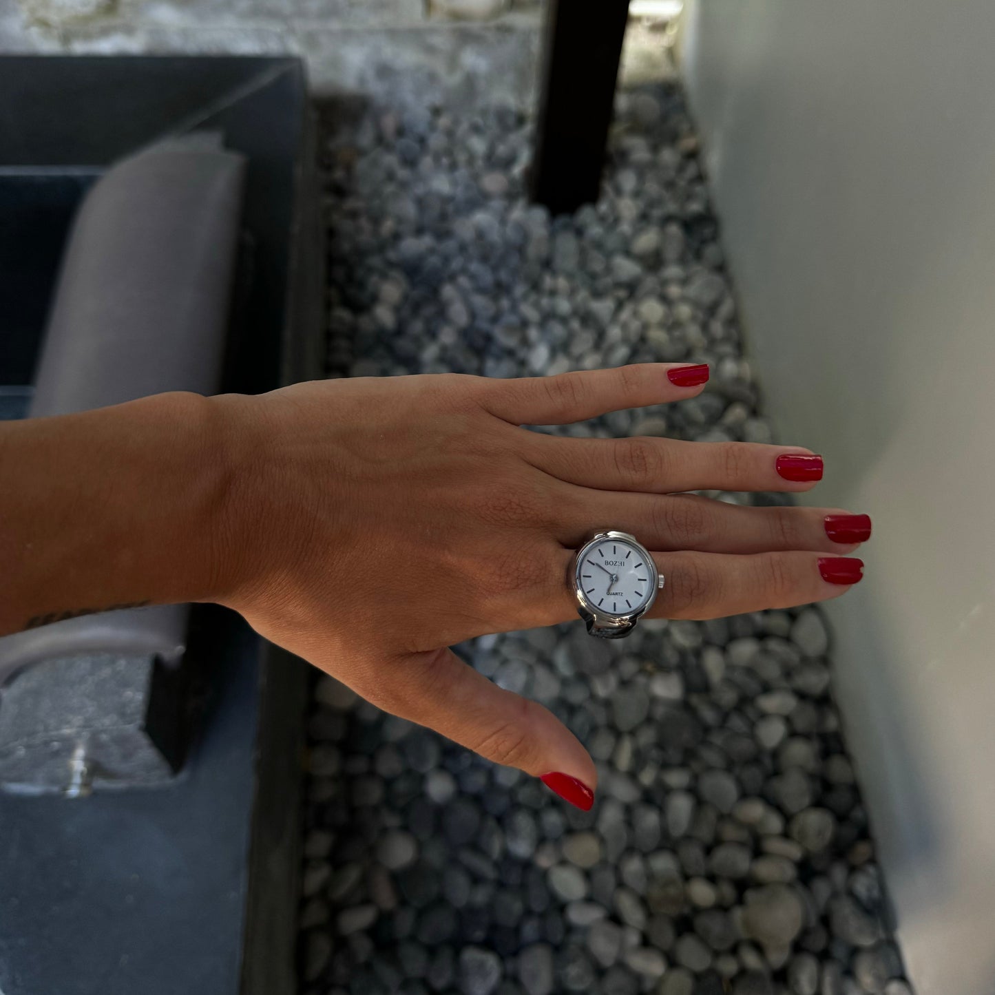 ONYX RING | SILVER