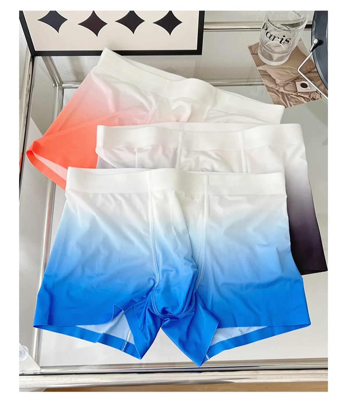 Pack Of 8 Multicolor Premium Ice Fabric Mens Underwear