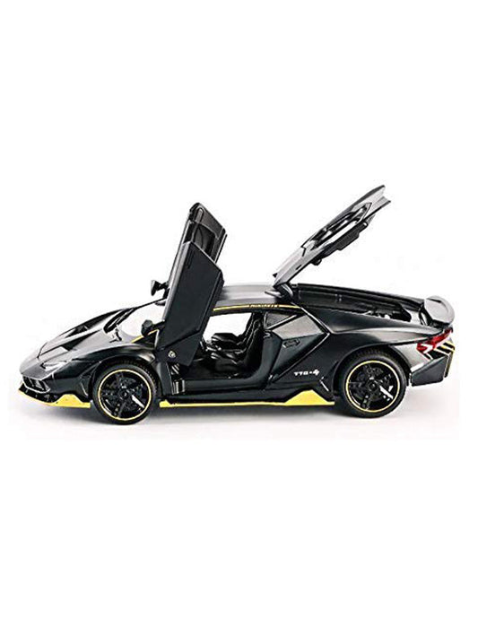 Lamborghini Metal Diecast Car - Black - Medium Size