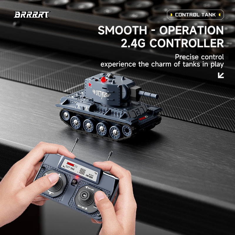 2-Mini Combat Units with Infrared Duel & Rotating Turret Tank