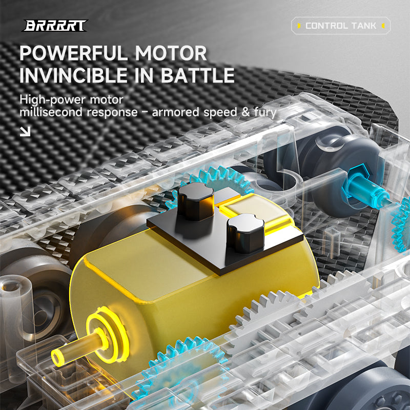 2-Mini Combat Units with Infrared Duel & Rotating Turret Tank