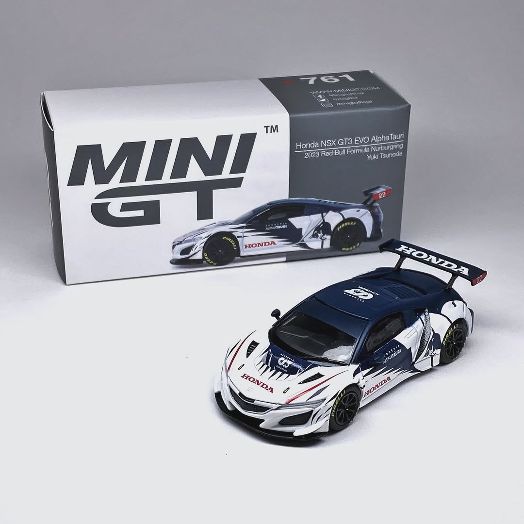 Mini GT Honda NSX GT3 EVO AlphaTauri Yuki Tsunoda Nurburgring (761)