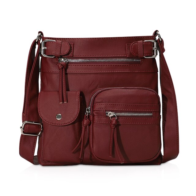 Multi-pocket crossbody bag