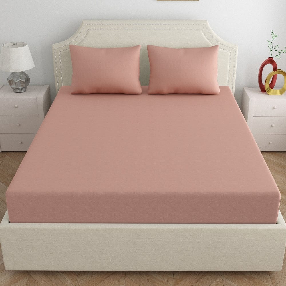 Fitted Bedsheet - King/Pink