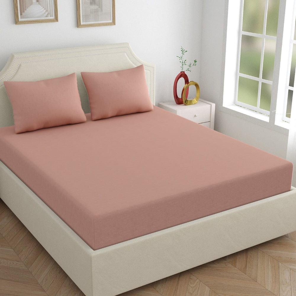 Fitted Bedsheet - King/Pink