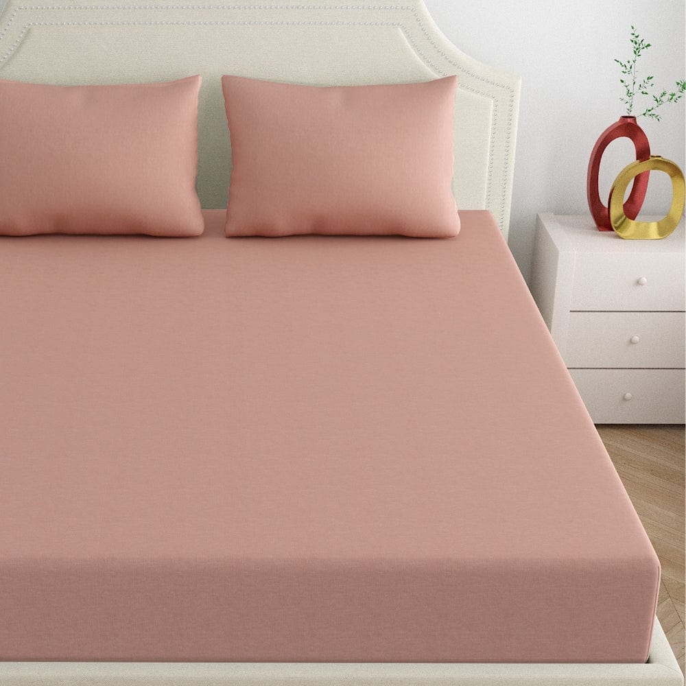 Fitted Bedsheet - King/Pink