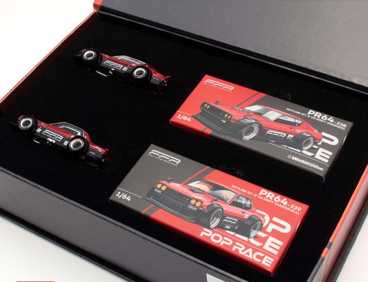 1:64 POPRACE Nissan Skyline GT-R V8 Drift (Hakosuka / Kenmeri) Fat Five Racing Carmeet 2025 Box Set