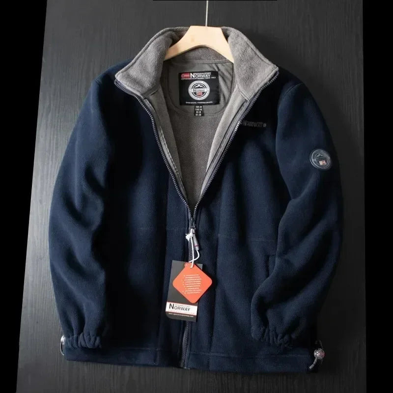 Windproof Fleece Padded Jacket for Men
