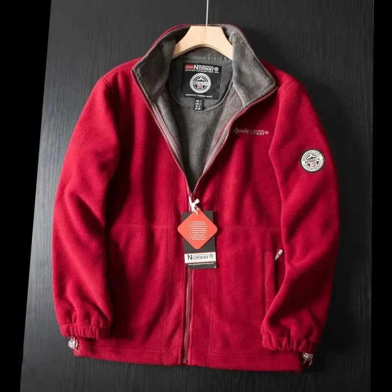 Windproof Fleece Padded Jacket for Men