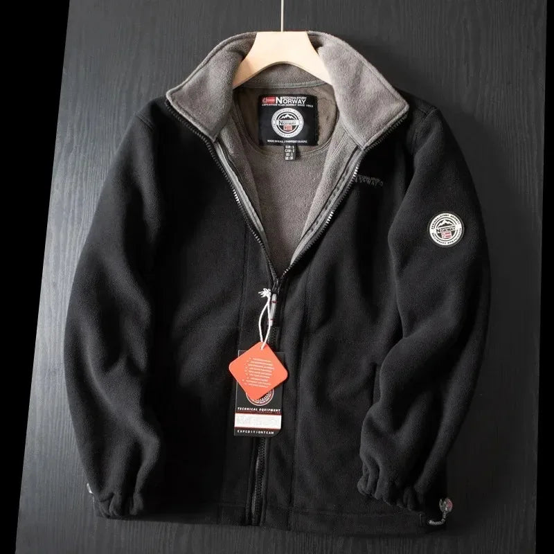 Windproof Fleece Padded Jacket for Men