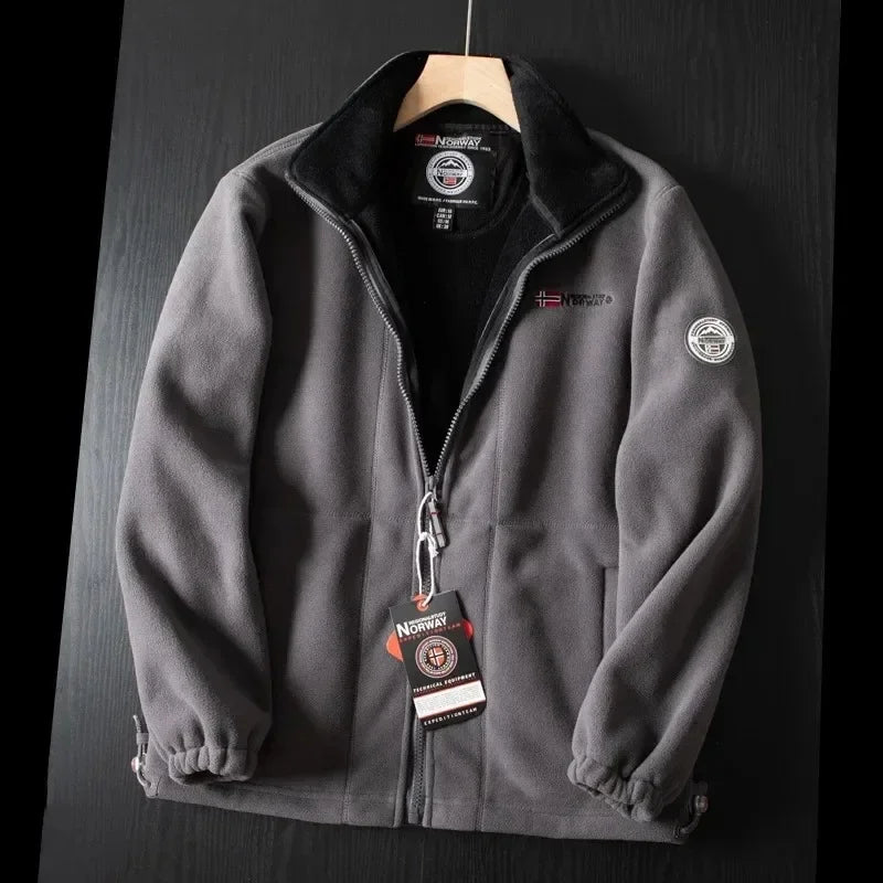 Windproof Fleece Padded Jacket for Men