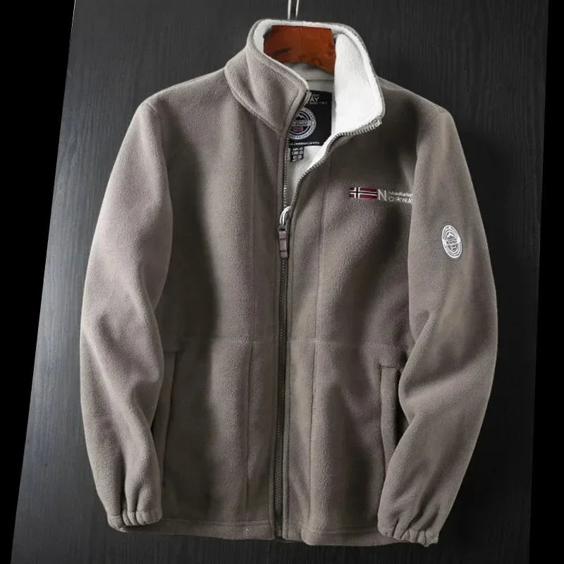Windproof Fleece Padded Jacket for Men