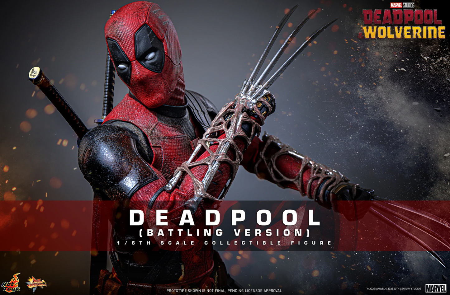 Deadpool (Battling Version) Sixth Scale Figure
