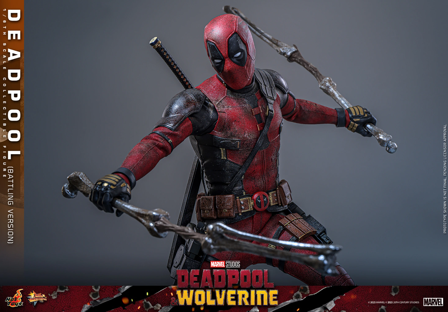Deadpool (Battling Version) Sixth Scale Figure