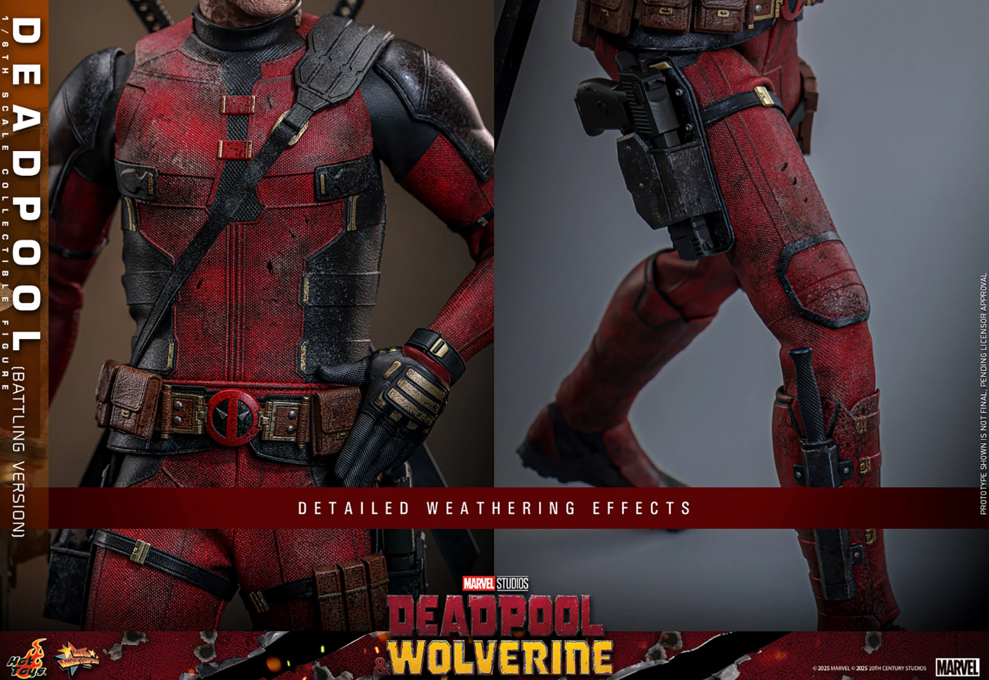 Deadpool (Battling Version) Sixth Scale Figure