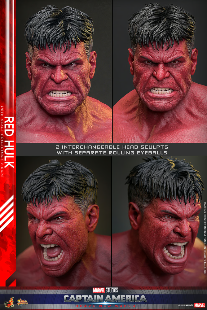 Red Hulk Sixth Scale Figure