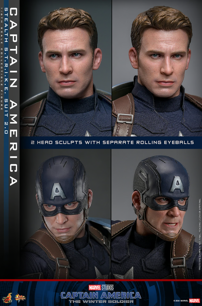 Captain America (Stealth S.T.R.I.K.E. Suit) 2.0 Sixth Scale Figure